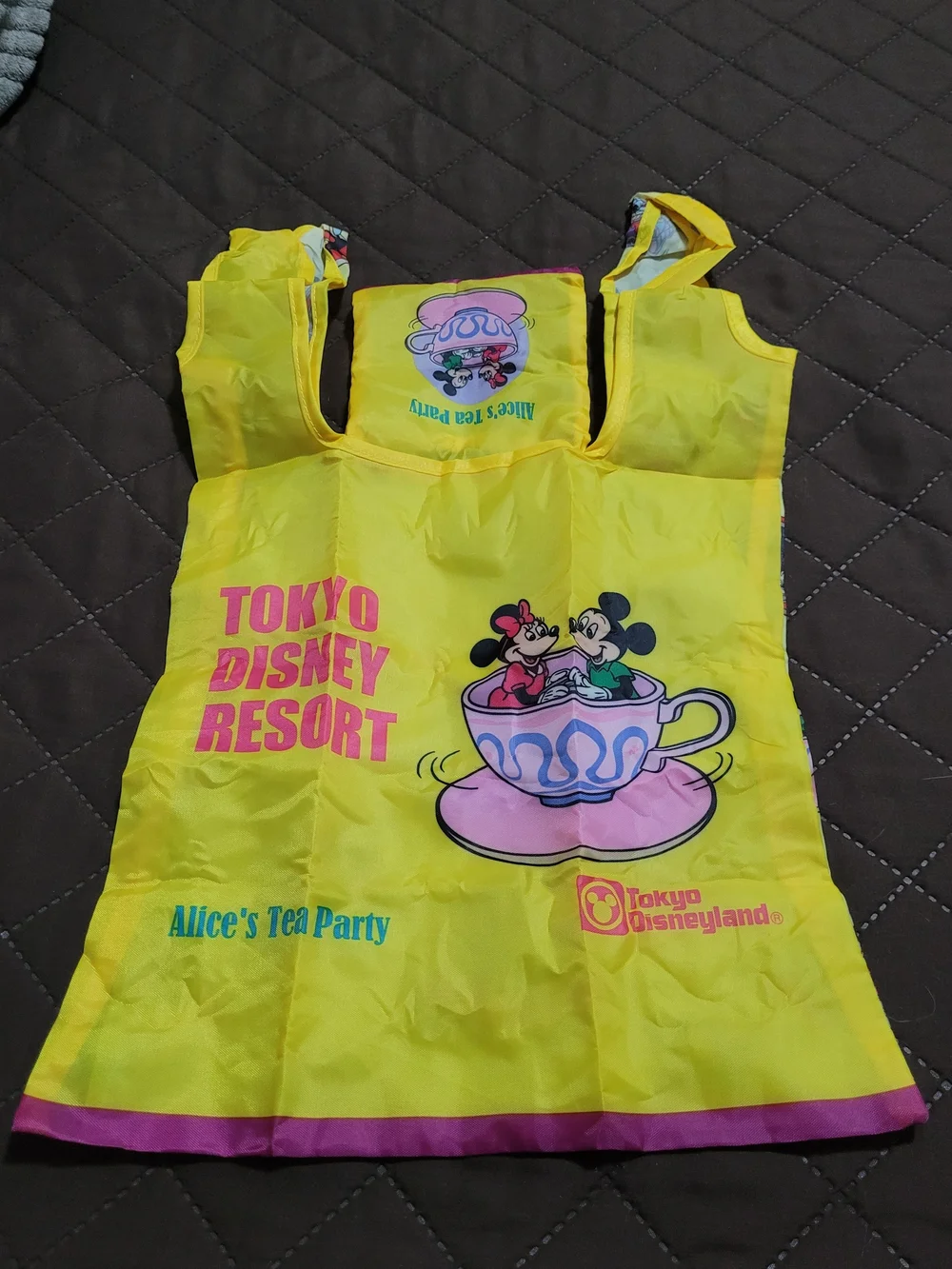 NWT  Tokyo Disney Resort Exclusive Retro Attraction Capsule Toy Eco Bag Set of 3